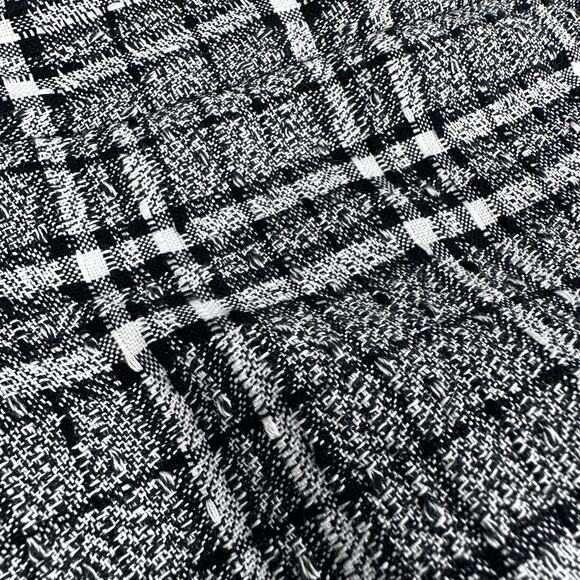 Pendleton Black & White Plaid Mini Pencil Skirt 100% Cotton - Picture 7 of 8